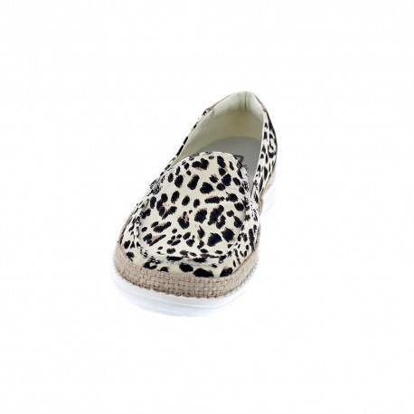 Mocasines Hey Dude zapatos Mujer modelo Lena Leopard Beige 