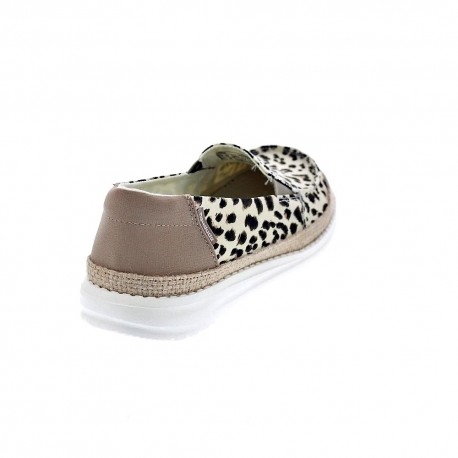 Mocasines Hey Dude zapatos Mujer modelo Lena Leopard Beige 