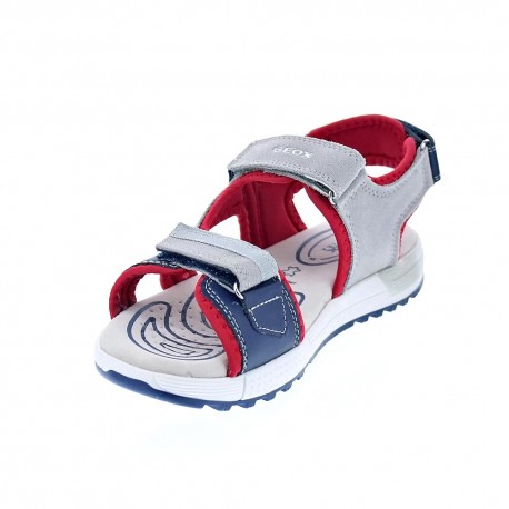 Sandalias Geox zapatos Niño modelo Alben Gris 
