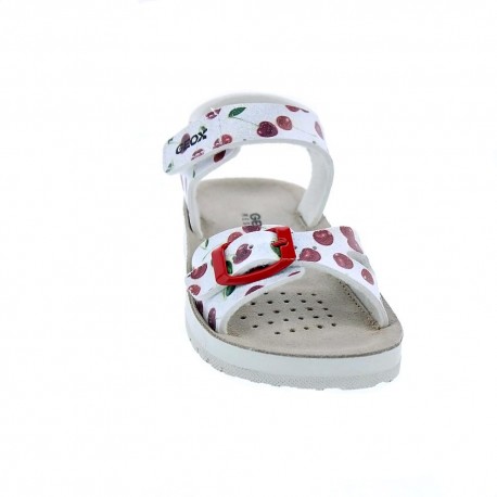 Sandalias Geox zapatos Niña modelo Costarei Plata 