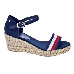 Sandalias Tommy Hilfiger zapatos Mujer modelo Shimmery Ribbon Azul  2
