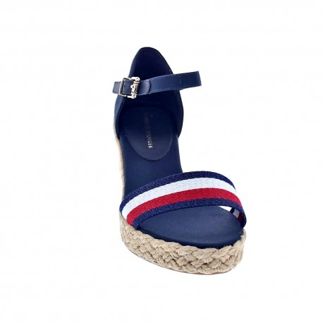 Sandalias Tommy Hilfiger zapatos Mujer modelo Shimmery Ribbon Azul 