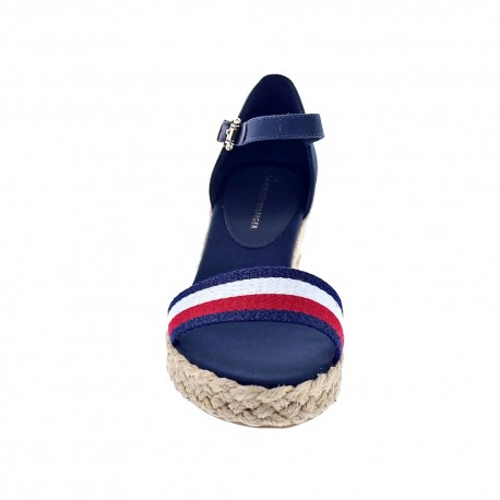 Sandalias Tommy Hilfiger zapatos Mujer modelo Shimmery Ribbon Azul 