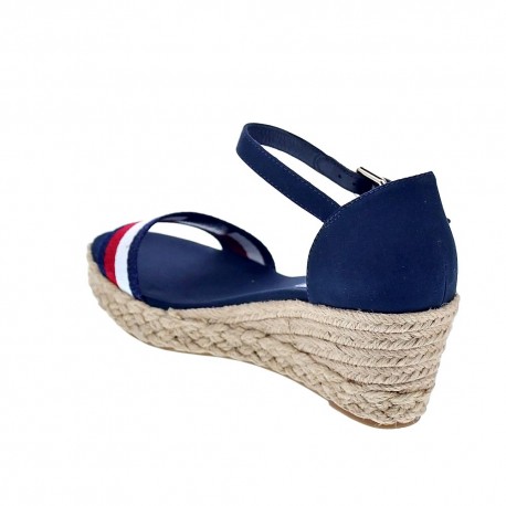 Sandalias Tommy Hilfiger zapatos Mujer modelo Shimmery Ribbon Azul 