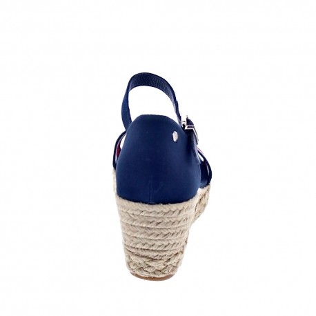 Sandalias Tommy Hilfiger zapatos Mujer modelo Shimmery Ribbon Azul 