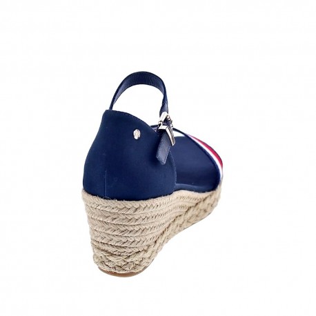 Sandalias Tommy Hilfiger zapatos Mujer modelo Shimmery Ribbon Azul 