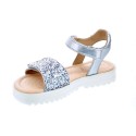 Sandalias Geox zapatos Niña modelo Coralie Plata 