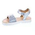 Sandalias Geox zapatos Niña modelo Coralie Plata 