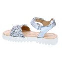 Sandalias Geox zapatos Niña modelo Coralie Plata 