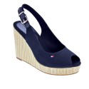 Sandalias Tommy Hilfiger zapatos Mujer modelo Iconic Elena Back Negro 