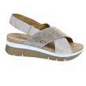 Sandalias Imac zapatos Mujer modelo 708420 Beige 