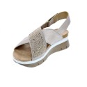 Sandalias Imac zapatos Mujer modelo 708420 Beige 