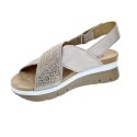 Sandalias Imac zapatos Mujer modelo 708420 Beige 