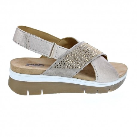 Sandalias Imac zapatos Mujer modelo 708420 Beige 