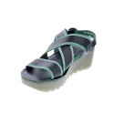 Sandalias Fly London zapatos Mujer modelo Yaze Verde 