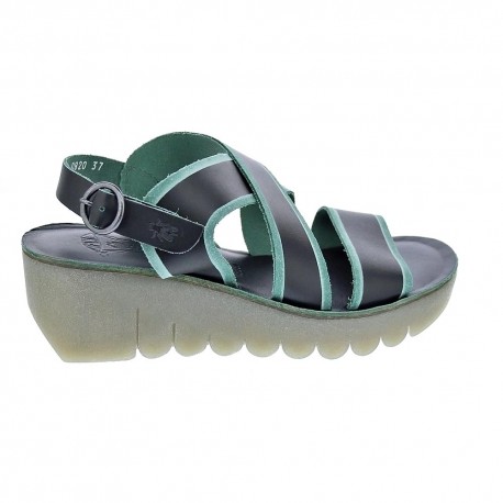 Sandalias Fly London zapatos Mujer modelo Yaze Verde 
