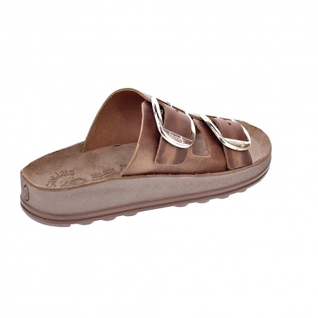 Sandalias Fantasy Sandals zapatos Mujer modelo Despoina Marrón 