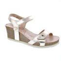 Sandalias Panama Jack zapatos Mujer modelo Julia Shine B3 Oro 