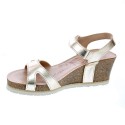 Sandalias Panama Jack zapatos Mujer modelo Julia Shine B3 Oro 