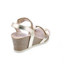 Sandalias Panama Jack zapatos Mujer modelo Julia Shine B3 Oro 