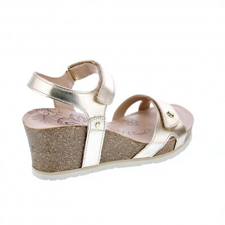 Sandalias Panama Jack zapatos Mujer modelo Julia Shine B3 Oro 