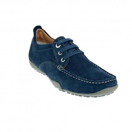 Mocasines Geox zapatos Hombre modelo Drive Snake Azul 