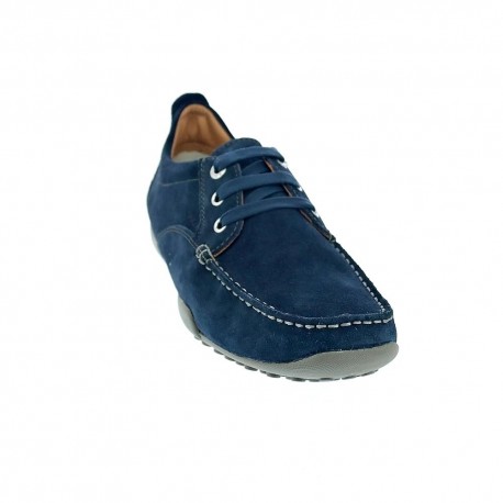 Mocasines Geox zapatos Hombre modelo Drive Snake Azul 
