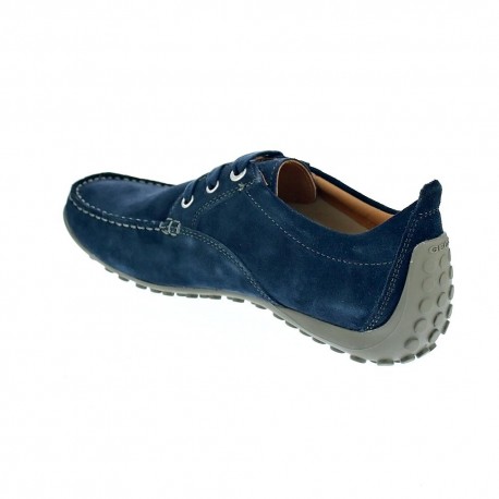 Mocasines Geox zapatos Hombre modelo Drive Snake Azul 