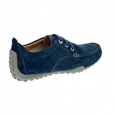 Mocasines Geox zapatos Hombre modelo Drive Snake Azul 