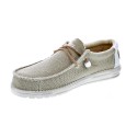 Mocasines Hey Dude zapatos Hombre modelo Wally Braided Beige Elástico