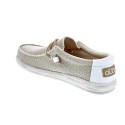 Mocasines Hey Dude zapatos Hombre modelo Wally Braided Beige Elástico