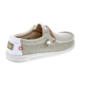Mocasines Hey Dude zapatos Hombre modelo Wally Braided Beige Elástico