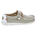 Mocasines Hey Dude zapatos Hombre modelo Wally Braided Beige Elástico