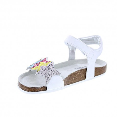 Sandalias Asso zapatos Niña modelo AG-11001 Blanco 