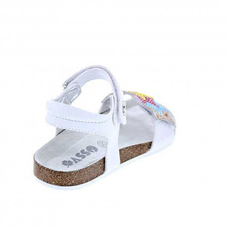 Sandalias Asso zapatos Niña modelo AG-11001 Blanco 