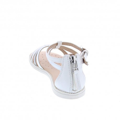 Sandalias Geox zapatos Niña modelo Karly Blanco 