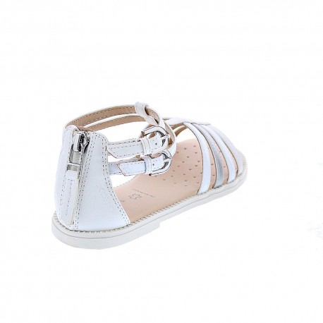 Sandalias Geox zapatos Niña modelo Karly Blanco 