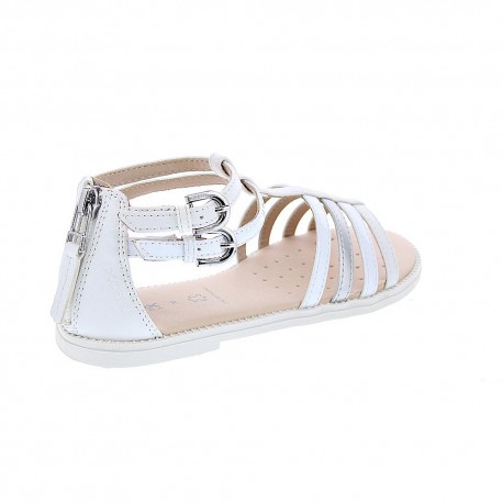 Sandalias Geox zapatos Niña modelo Karly Blanco 