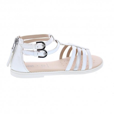 Sandalias Geox zapatos Niña modelo Karly Blanco 