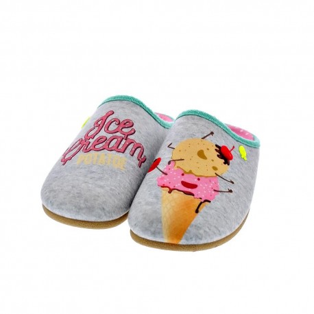 Pantuflas Potatoes zapatos Mujer modelo Kitale Gris 