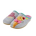 Pantuflas Potatoes zapatos Mujer modelo Kitale Gris 