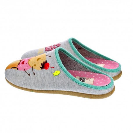 Pantuflas Potatoes zapatos Mujer modelo Kitale Gris 