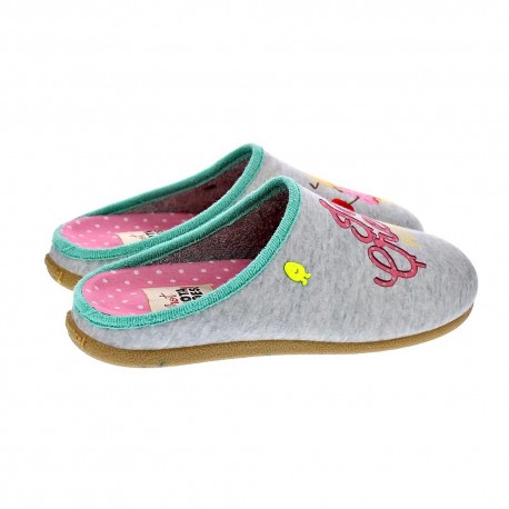 Pantuflas Potatoes zapatos Mujer modelo Kitale Gris 
