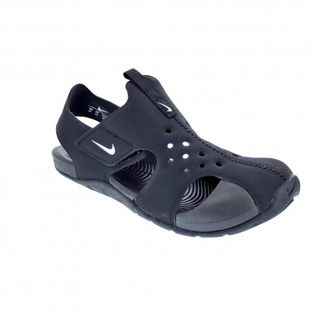 Chanclas Nike zapatos Niño modelo Sunray Protect Negro Velcro