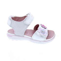 Sandalias Geox zapatos Niña modelo Delhi Blanco  2