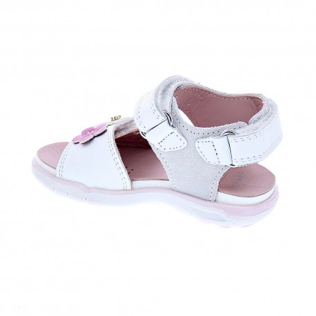 Sandalias Geox zapatos Niña modelo Delhi Blanco 