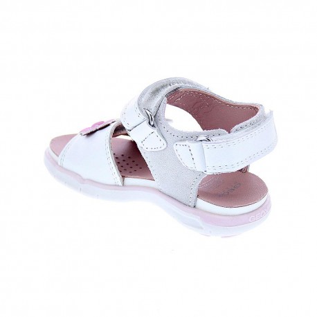 Sandalias Geox zapatos Niña modelo Delhi Blanco 