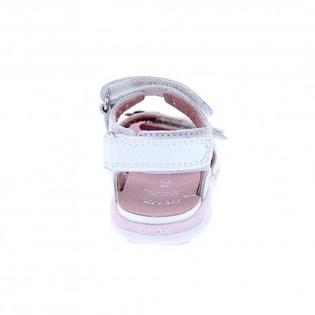 Sandalias Geox zapatos Niña modelo Delhi Blanco 