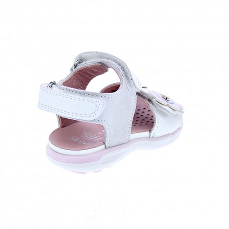 Sandalias Geox zapatos Niña modelo Delhi Blanco 