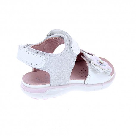 Sandalias Geox zapatos Niña modelo Delhi Blanco 